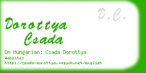 dorottya csada business card